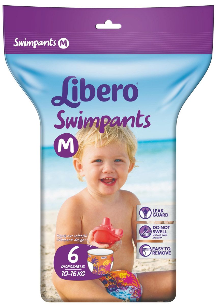    Libero Swimpants Medium (10-16 ), 6 